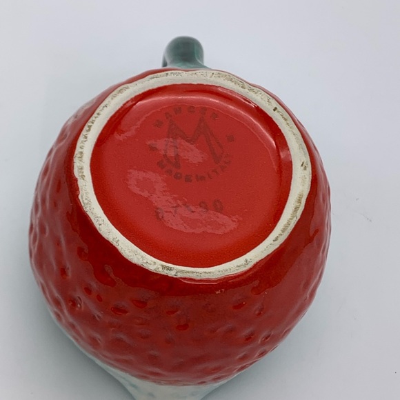 Vintage Mid Century 1950’s Majolica Salad Fruit Serving Bowl With 16 Oz Pitcher - Picture 12 of 16